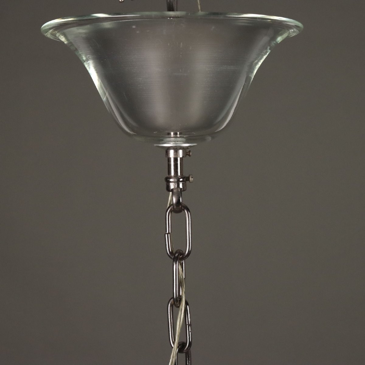 Lampadario Veneziano in Vetro Soffiato Italia XX Secolo-photo-1