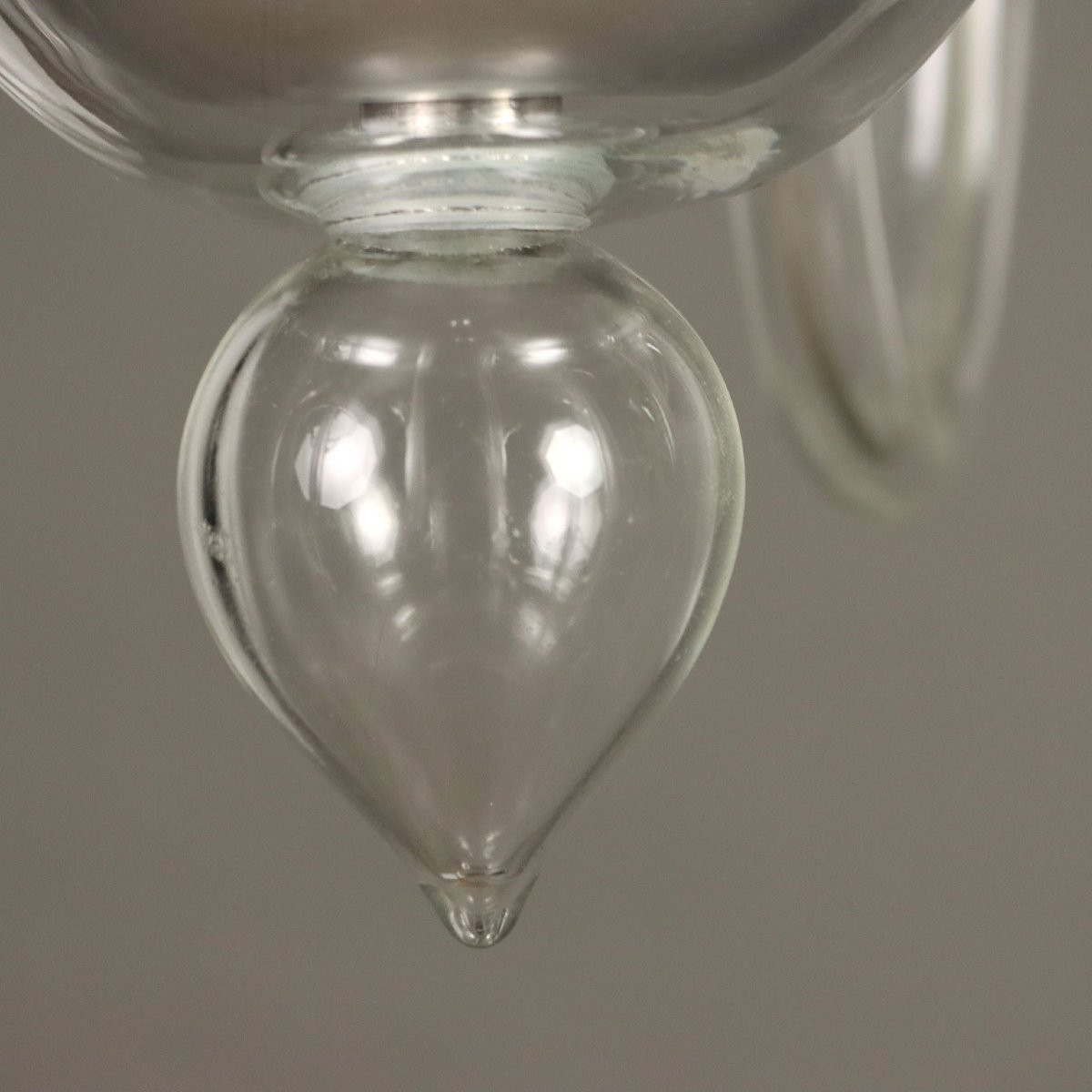 Lampadario Veneziano in Vetro Soffiato Italia XX Secolo-photo-5