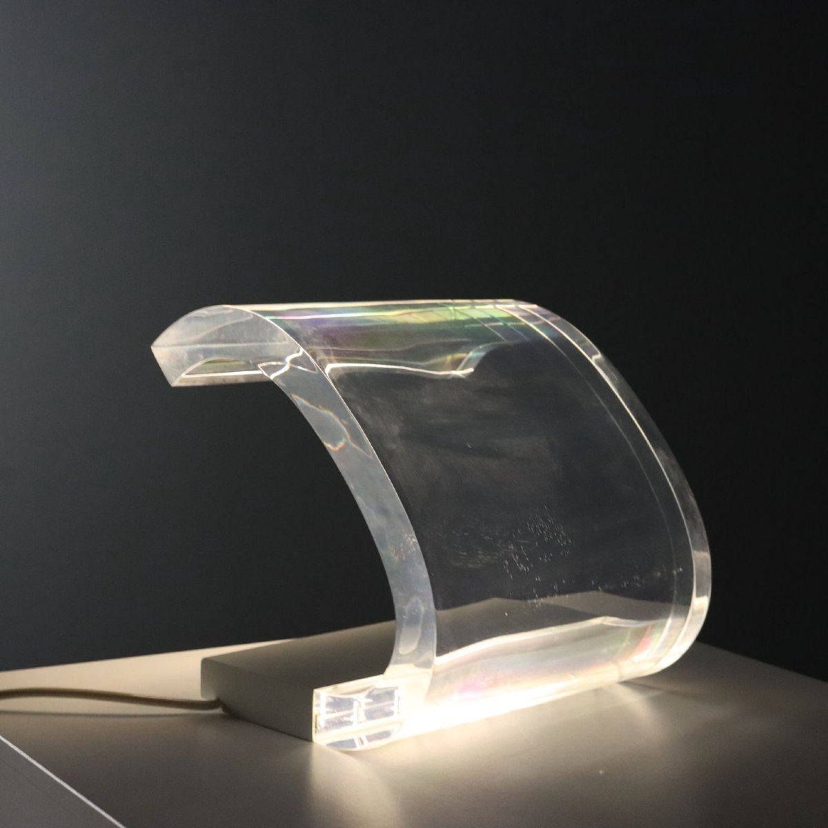 Lampada '281 Acrilica' Oluce Design di Gianni e Joe Colombo-photo-1