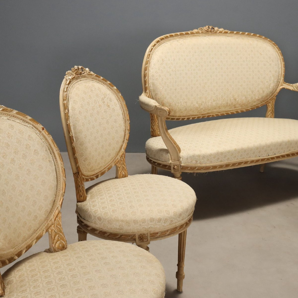 Salottino Neoclassico Italia Fine XIX Secolo-photo-3