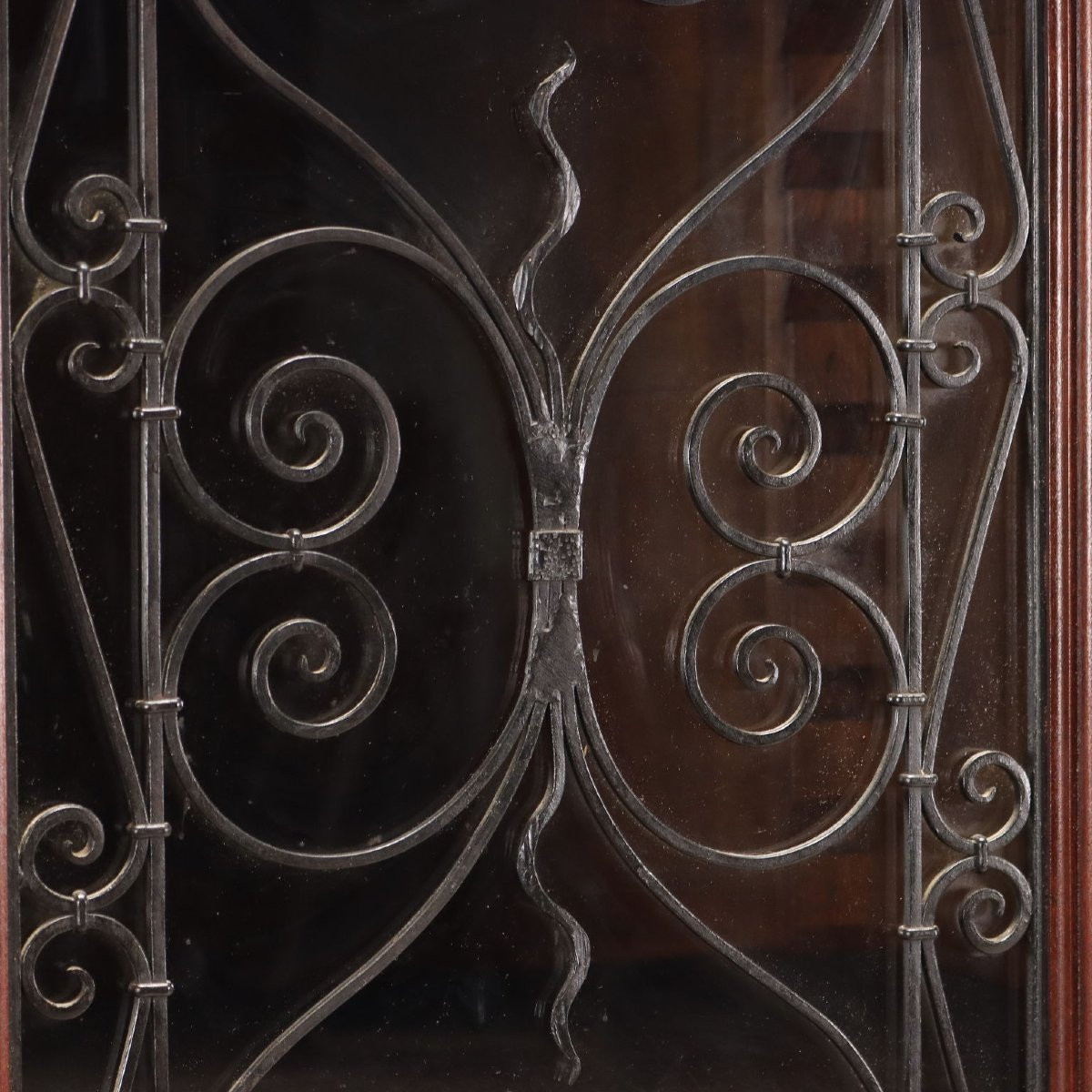 Libreria in Stile Neorinascimento in Noce Italia Inizio XX Secolo-photo-4