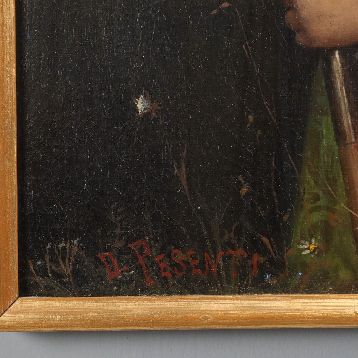 Dipinto di Domenico Pesenti La Pastorella-photo-4