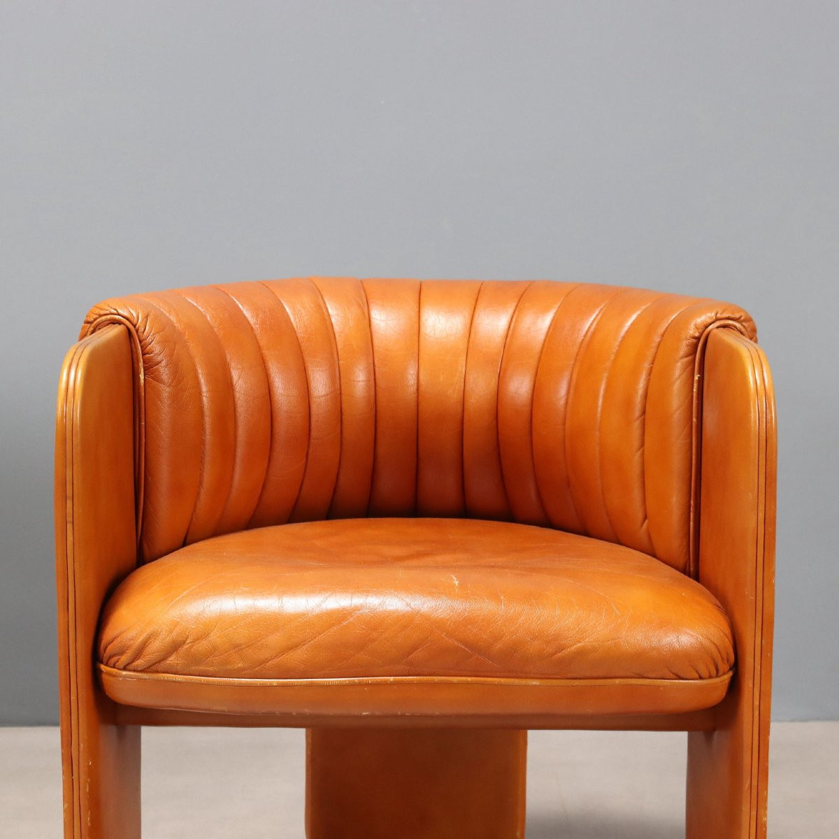 Due Poltroncine 'Dinette' Poltrona Frau Design di Luigi Massoni Anni 70-photo-4