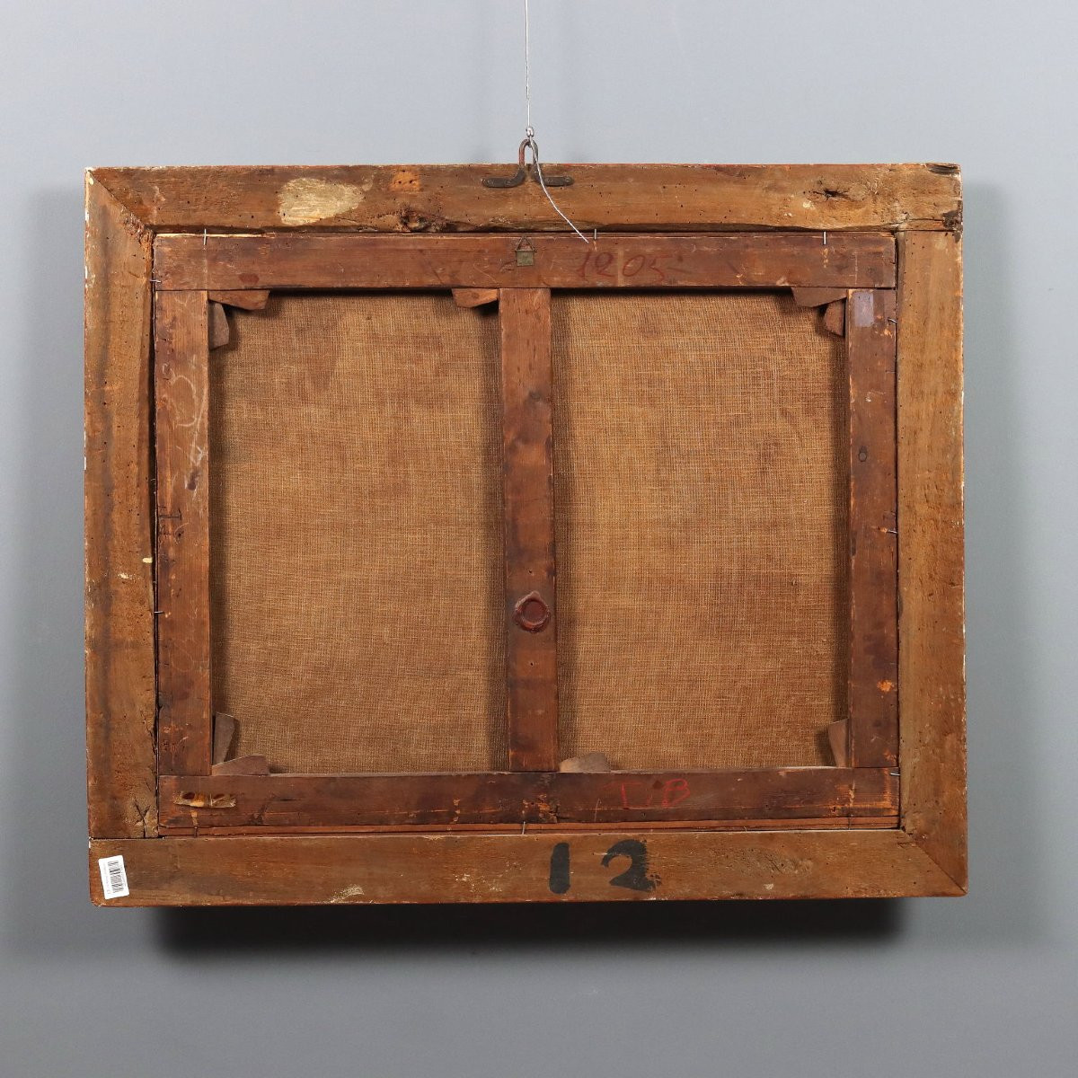 Dipinto Cerbiatti nel Bosco Francia XIX Secolo-photo-7