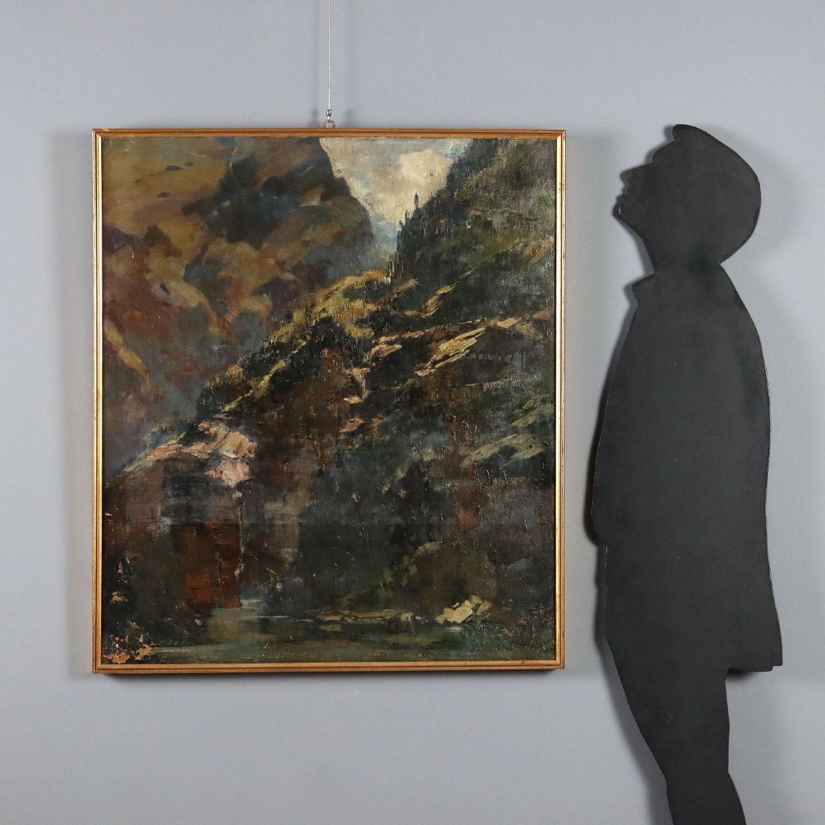 Dipinto di Ludovico Zambeletti 'Val Vogna' XX Secolo-photo-2