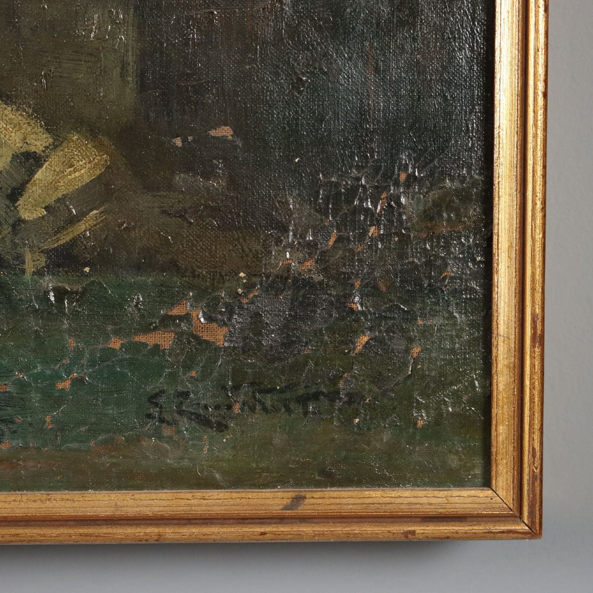 Dipinto di Ludovico Zambeletti 'Val Vogna' XX Secolo-photo-3