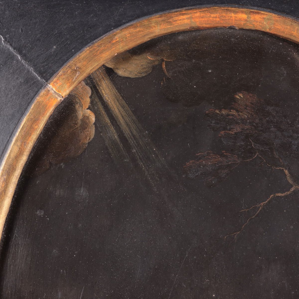 Coppia di Dipinti su Ardesia - La Maddalena penitente e San Giovanni Battista-photo-2