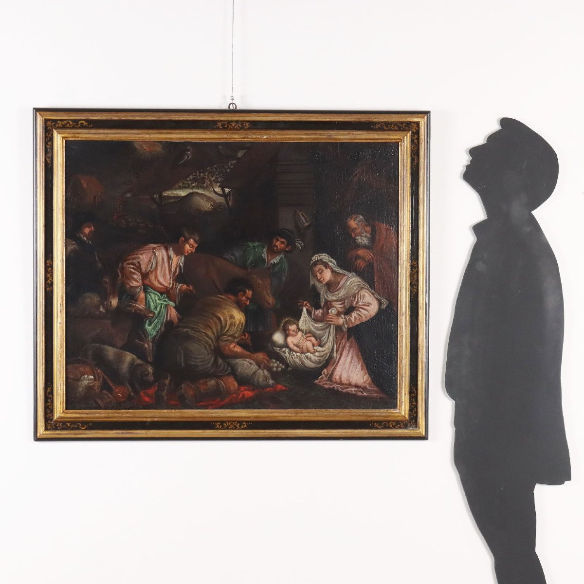 Dipinto della Bottega di Francesco Bassano Natività XVI secolo-photo-2