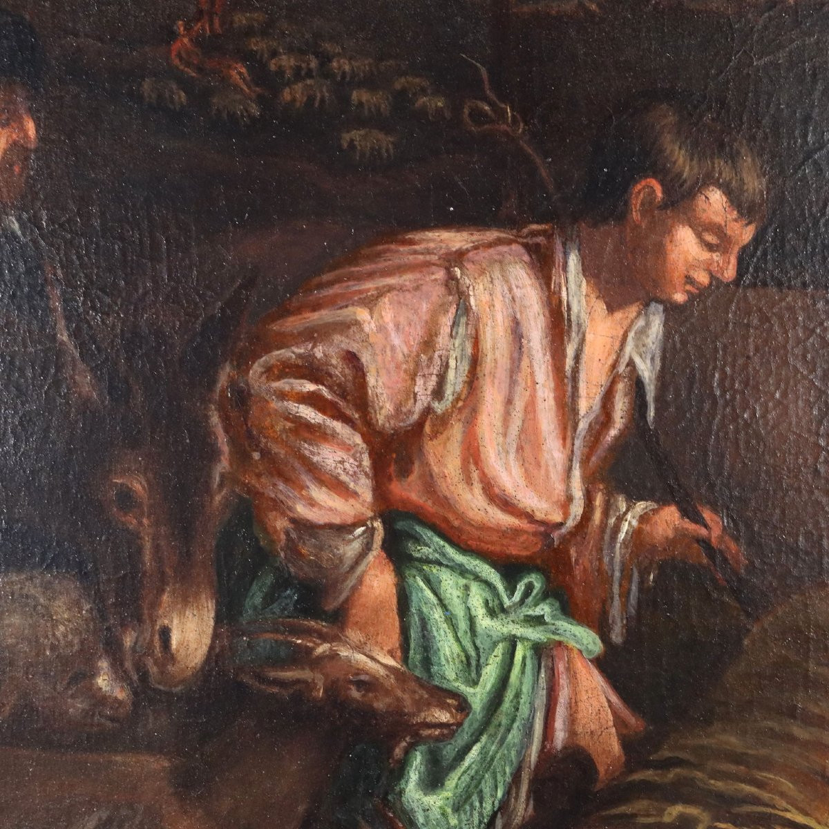 Dipinto della Bottega di Francesco Bassano Natività XVI secolo-photo-2