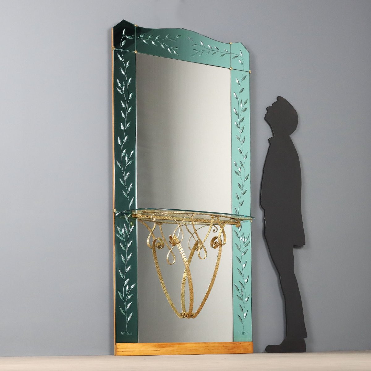 Specchiera con Consolle Anni 50-60-photo-2