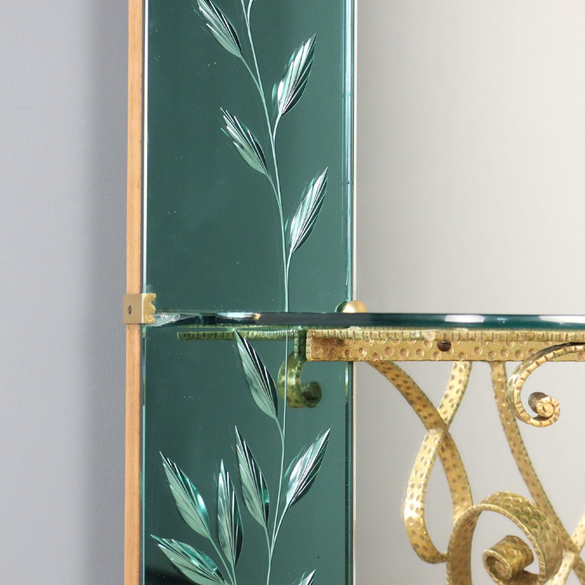 Specchiera con Consolle Anni 50-60-photo-3