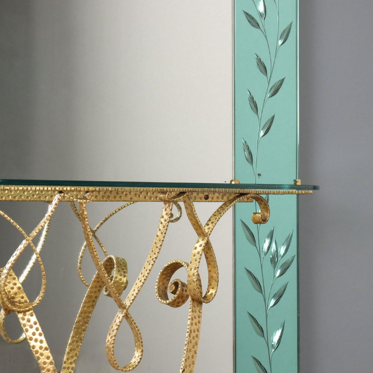 Specchiera con Consolle Anni 50-60-photo-4