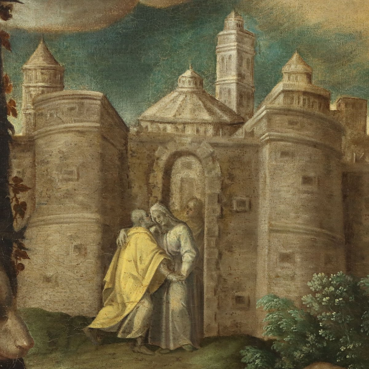 Dipinto con San Gioacchino e l'Angelo XVI Secolo-photo-2