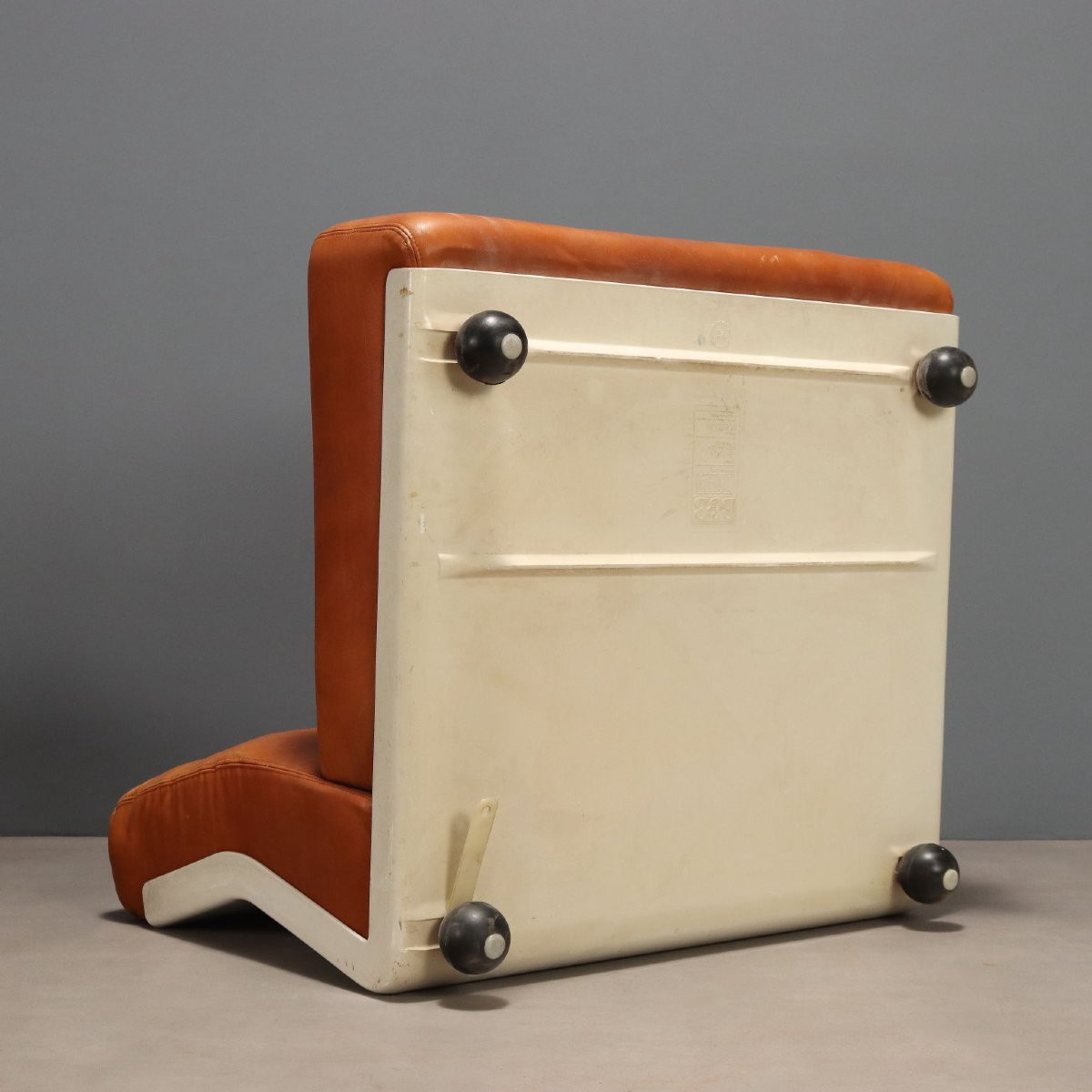 Tre Poltrone 'Amanta' di Mario Bellini Produzione B&B Italia Anni 70-photo-7