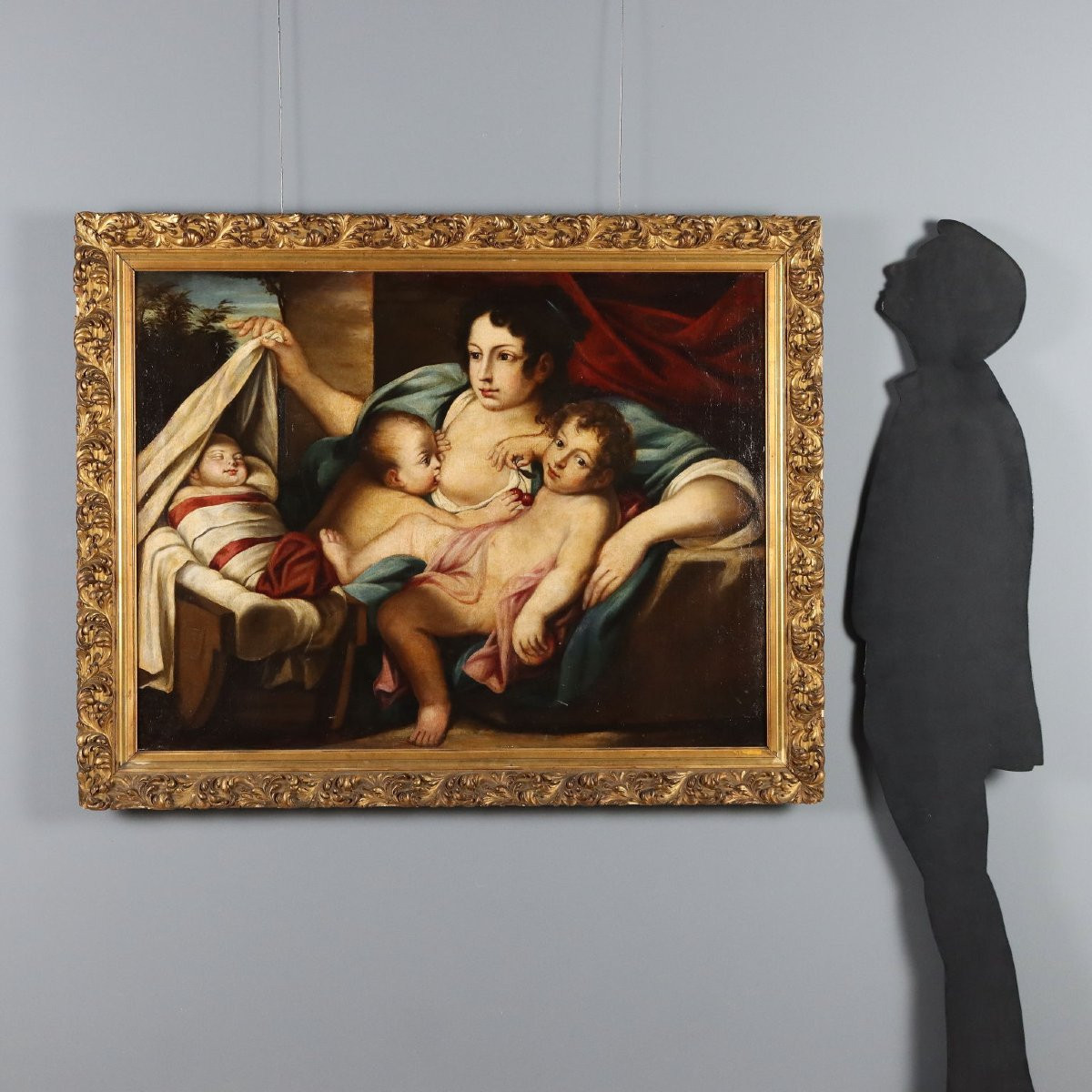 Dipinto Allegoria della Carità Seguace di Carlo Cignani-photo-2