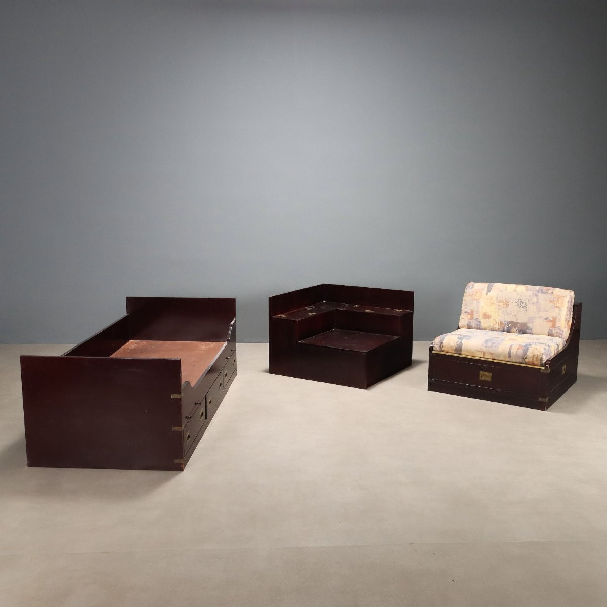 Letto Singolo in Stile Marina Inglese Italia, XX Secolo-photo-3