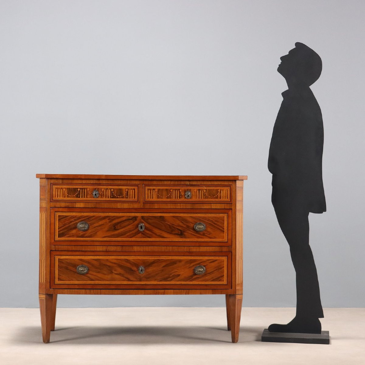 Cassettone Neoclassico Italia Fine XVIII Secolo-photo-2