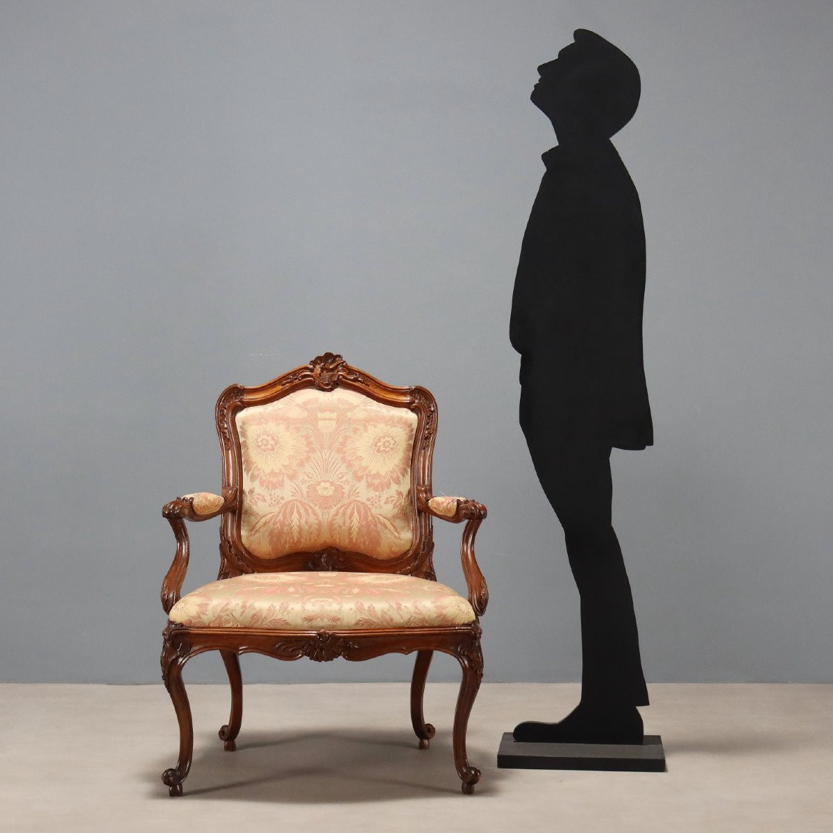 Poltrona Barocchetto in Noce Genova Metà XVIII Secolo-photo-2
