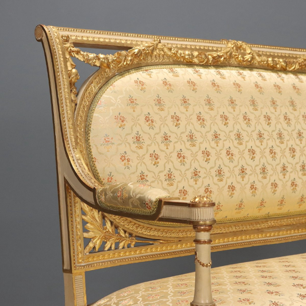 Divanetto in Stile Neoclassico Italia Fine XIX Secolo-photo-3