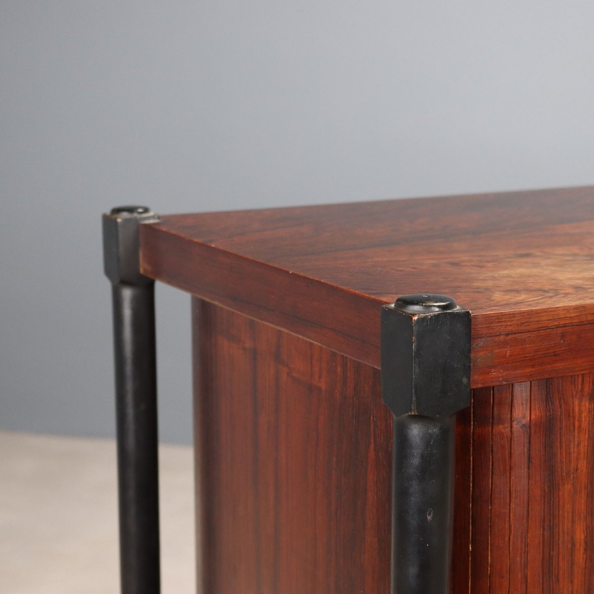 Credenza Vintage Impiallacciata Legno Esotico Design Anni 60-photo-1