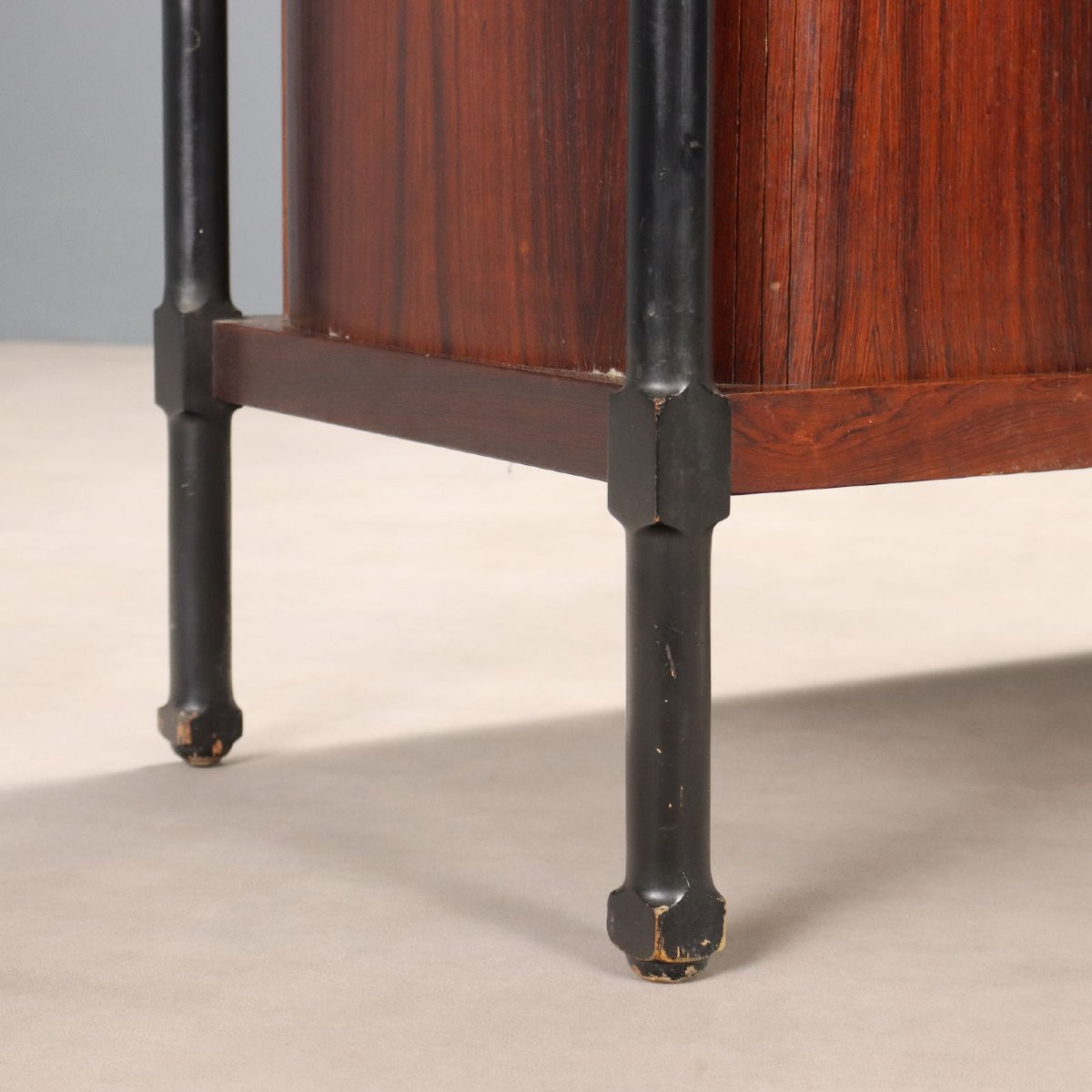 Credenza Vintage Impiallacciata Legno Esotico Design Anni 60-photo-4