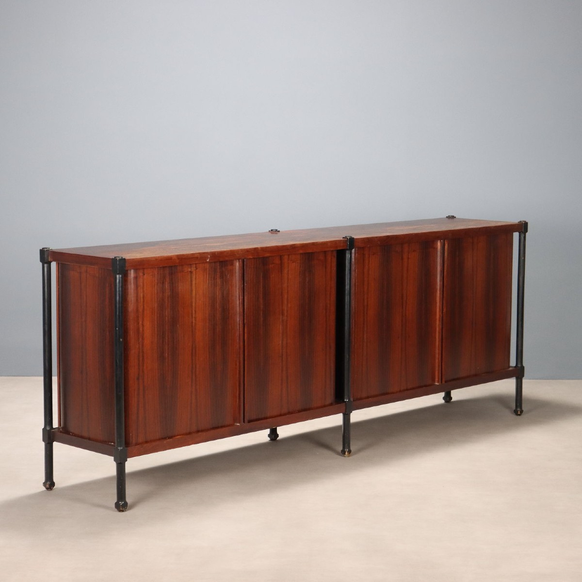 Credenza Vintage Impiallacciata Legno Esotico Design Anni 60