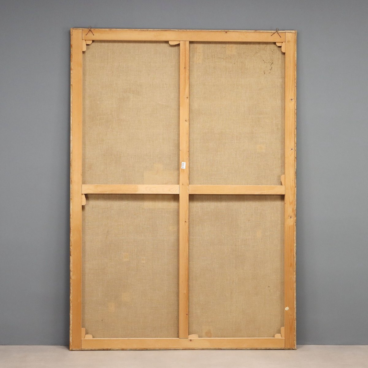 Dipinto Madonna con Bambino e Angeli Olio su tela XVIII Secolo-photo-8