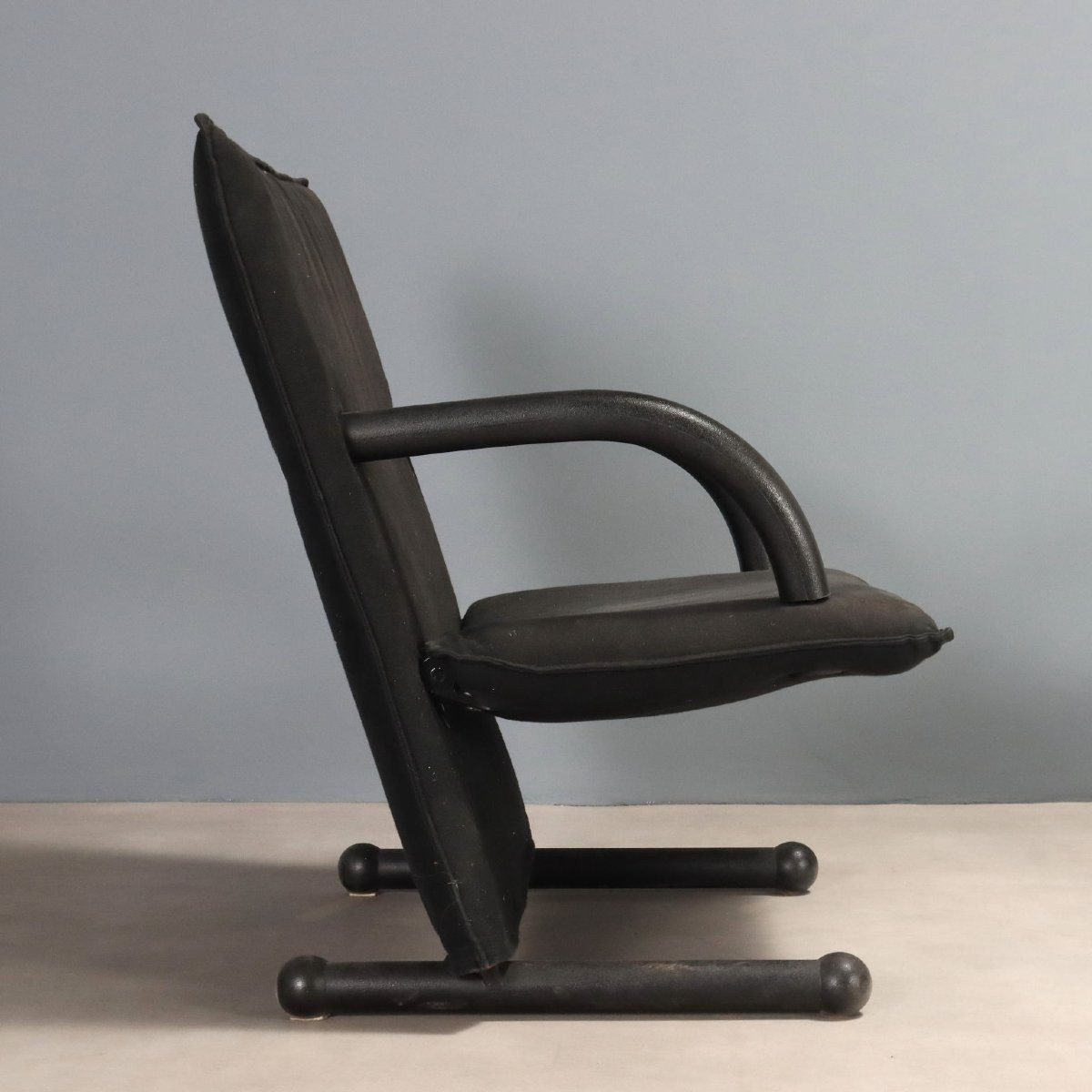 Tre Poltrone 'T Line' di Burkhard Vogtherr Produzione Artflex Anni '80-photo-1