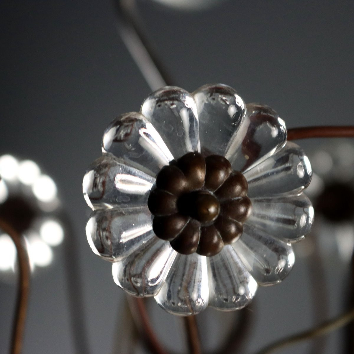 Lampadario in Ferro e Lamierino Italia XX Secolo-photo-1