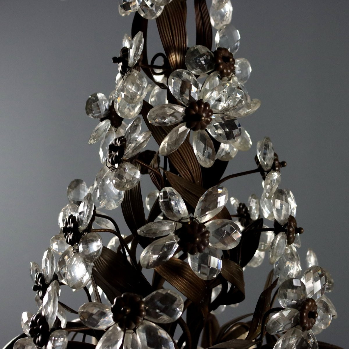 Lampadario in Ferro e Lamierino Italia XX Secolo-photo-4