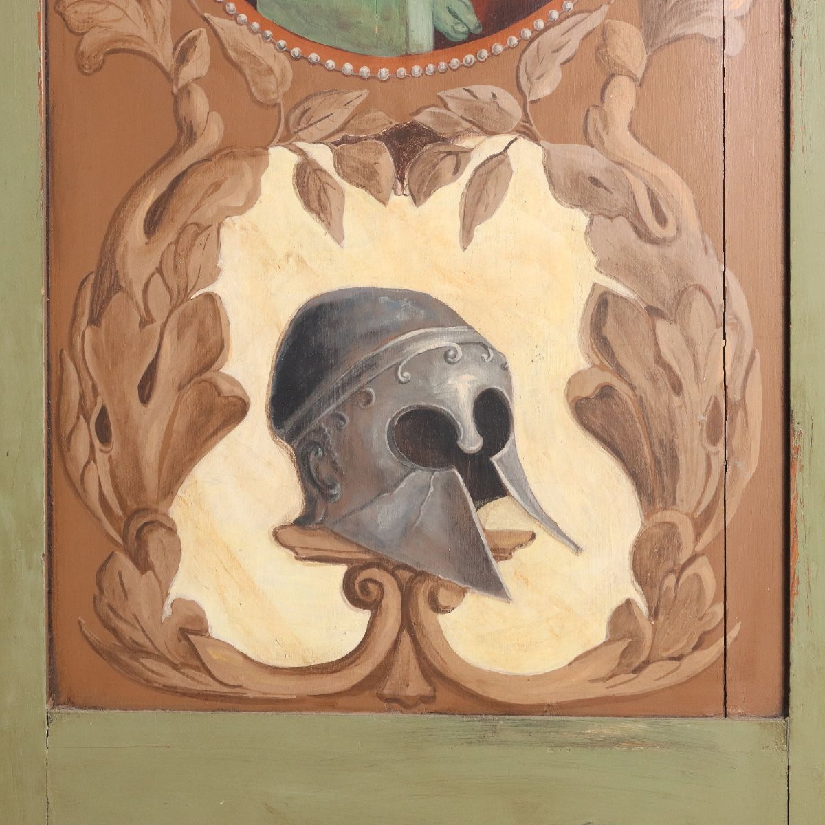 Armadio Direttorio in Noce Laccato e Dipinto Italia Inizio XIX Secolo-photo-3