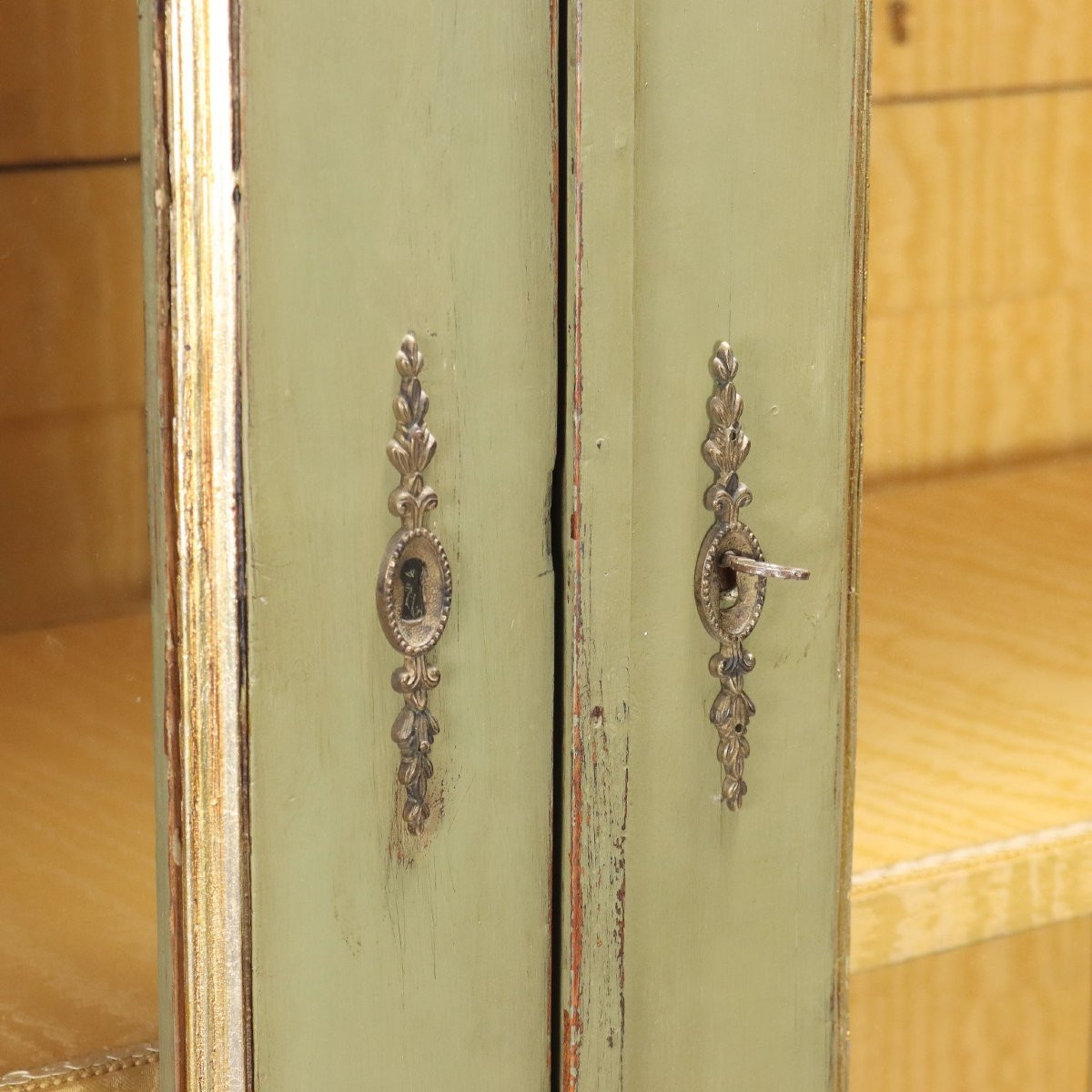 Armadio Direttorio in Noce Laccato e Dipinto Italia Inizio XIX Secolo-photo-5