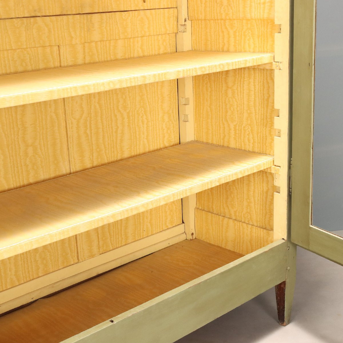 Armadio Direttorio in Noce Laccato e Dipinto Italia Inizio XIX Secolo-photo-8