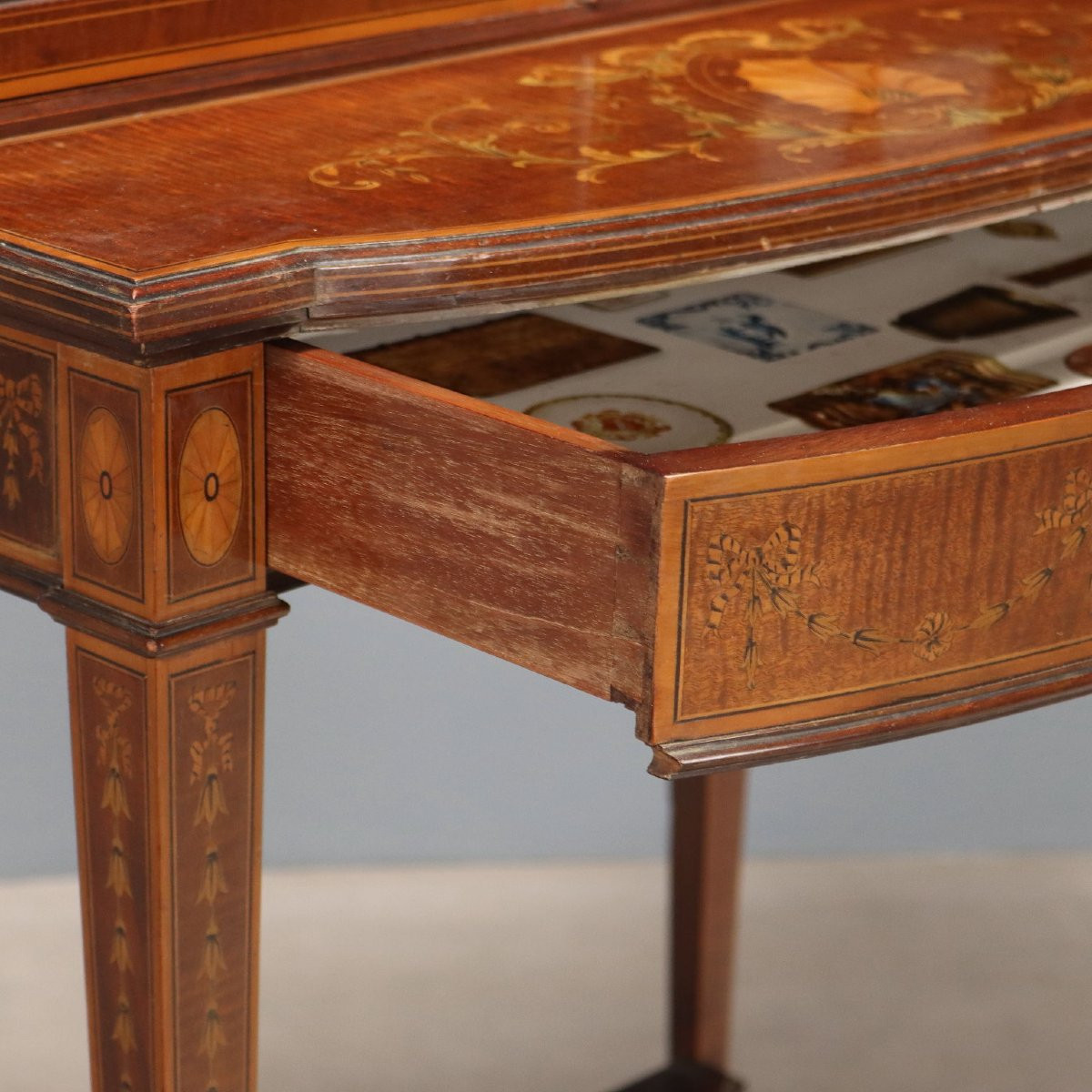 Vetrina in Stile Neoclassico Inghilterra Inizio XX Secolo-photo-4