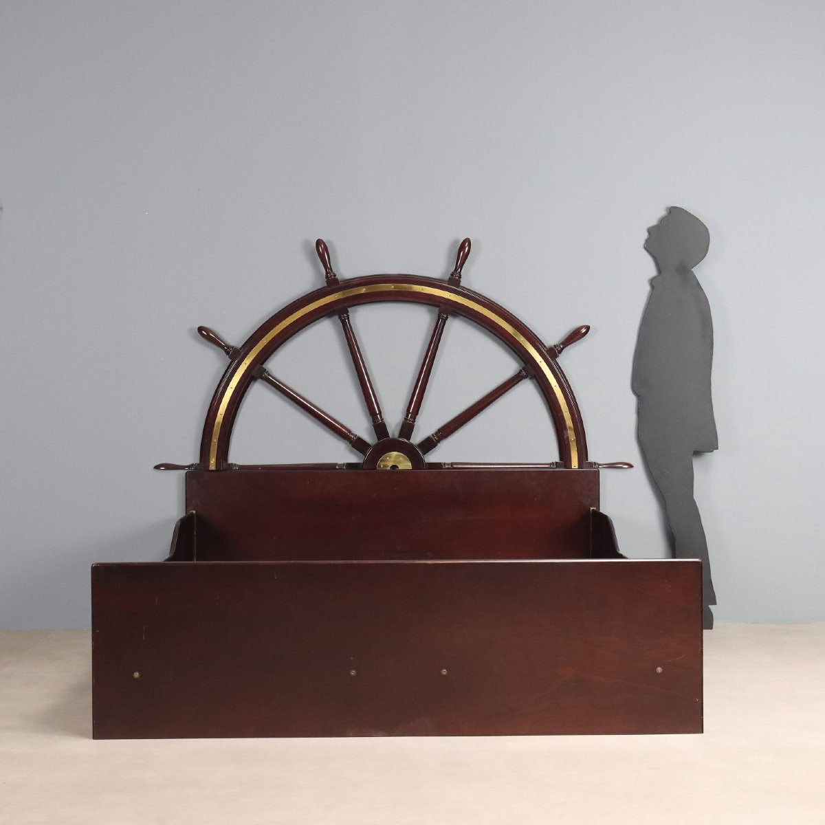 Letto Matrimoniale in Stile Marina Italia XX Secolo-photo-2