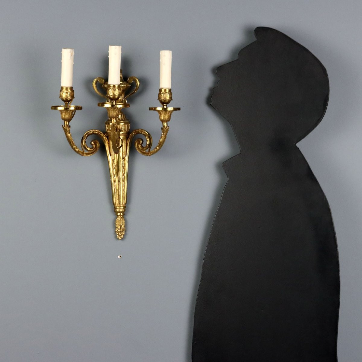 Gruppo di Sette Applique in Stile Neoclassico Italia Inizio XX Secolo-photo-2