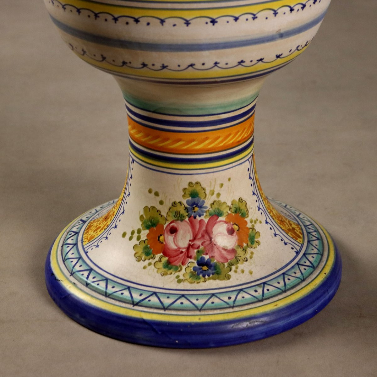 Grande Anfora in Maiolica Manifattura Deruta Italia Centrale Anni '60 '70-photo-1