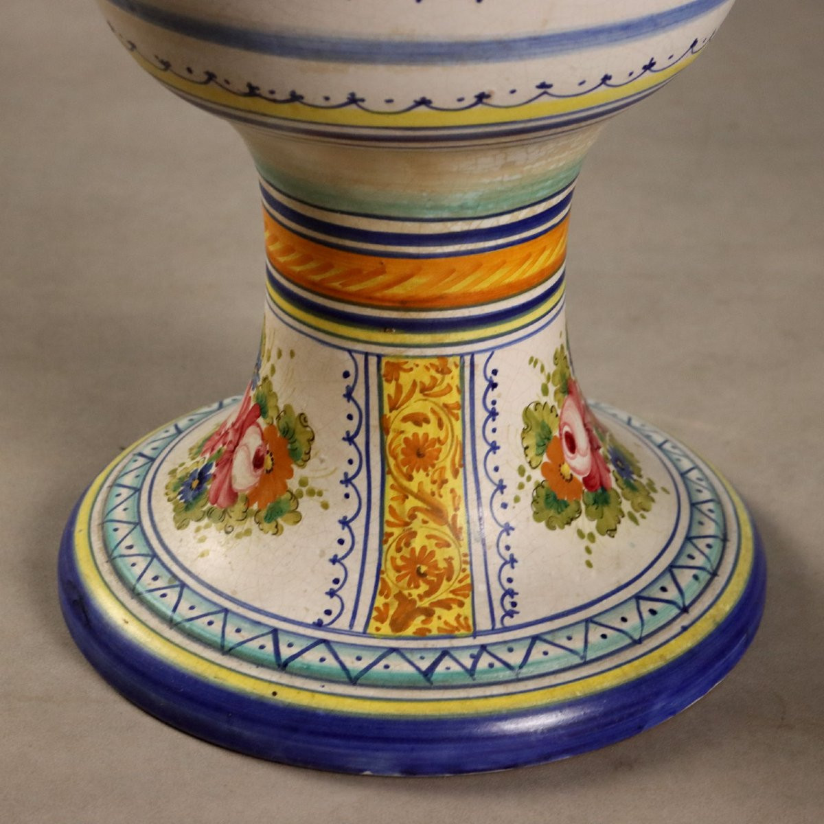 Grande Anfora in Maiolica Manifattura Deruta Italia Centrale Anni '60 '70-photo-7