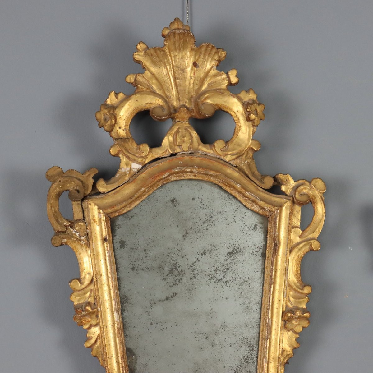 Gruppo di Quattro Ventoline in Legno Intagliato e Dorato Francia XVIII Secolo-photo-3