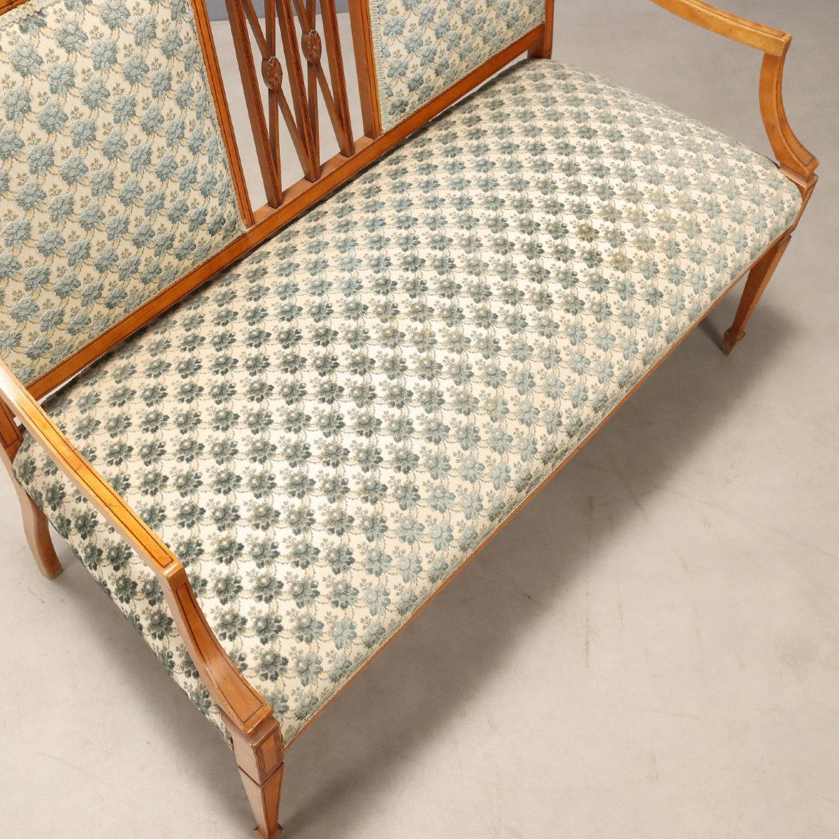 Divanetto Vittoriano in Mogano Inghilterra Metà XIX Secolo-photo-3