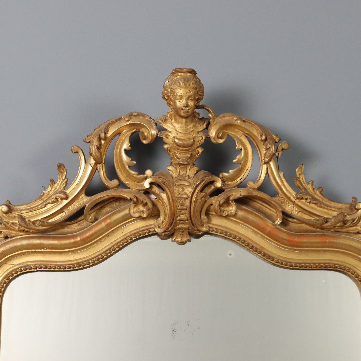 Coppia di Specchiere Intagliate e Dorate Francia Metà XIX Secolo-photo-3