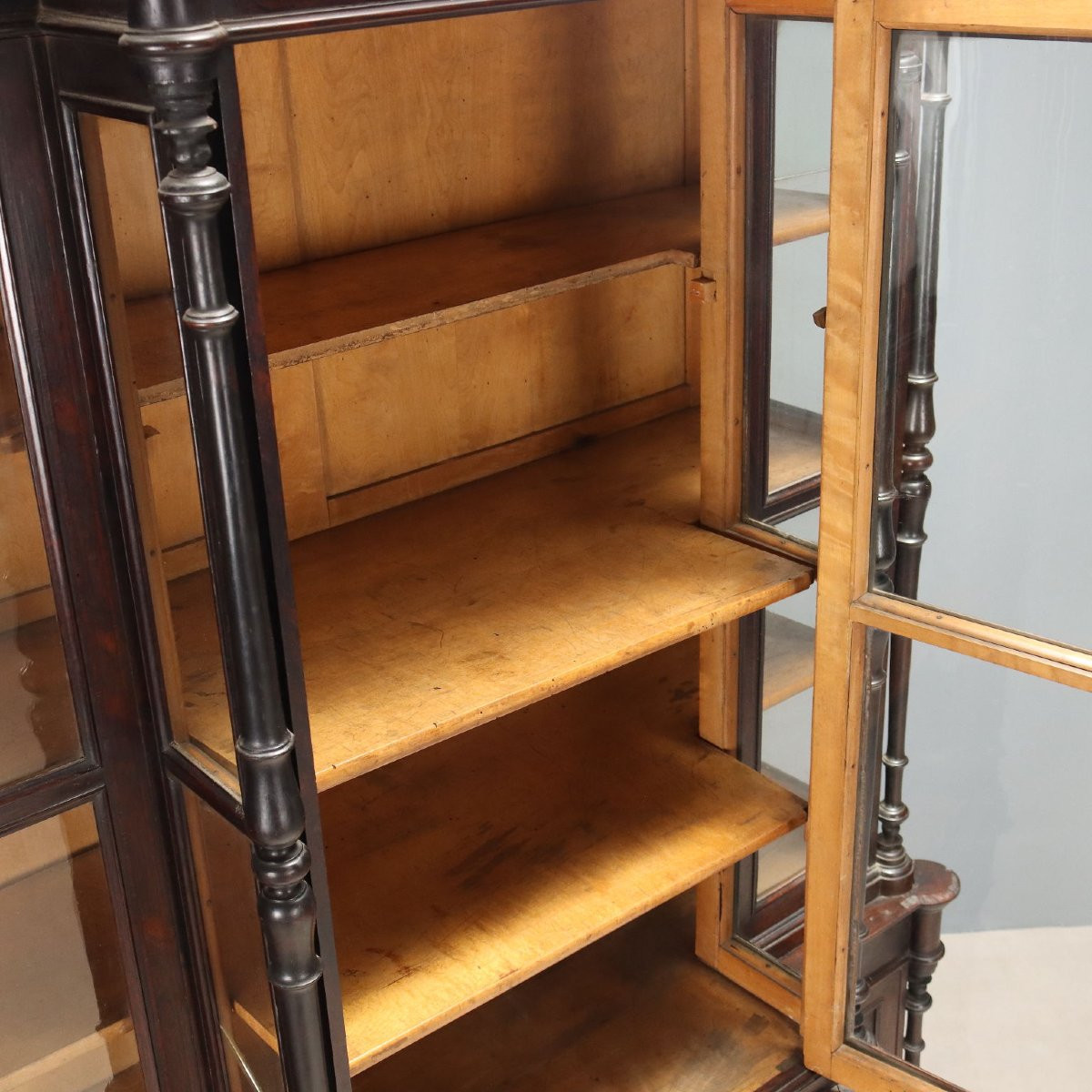 Libreria in Palissandro e Filettature in Bois de Rose Italia, metà XIX Secolo-photo-4