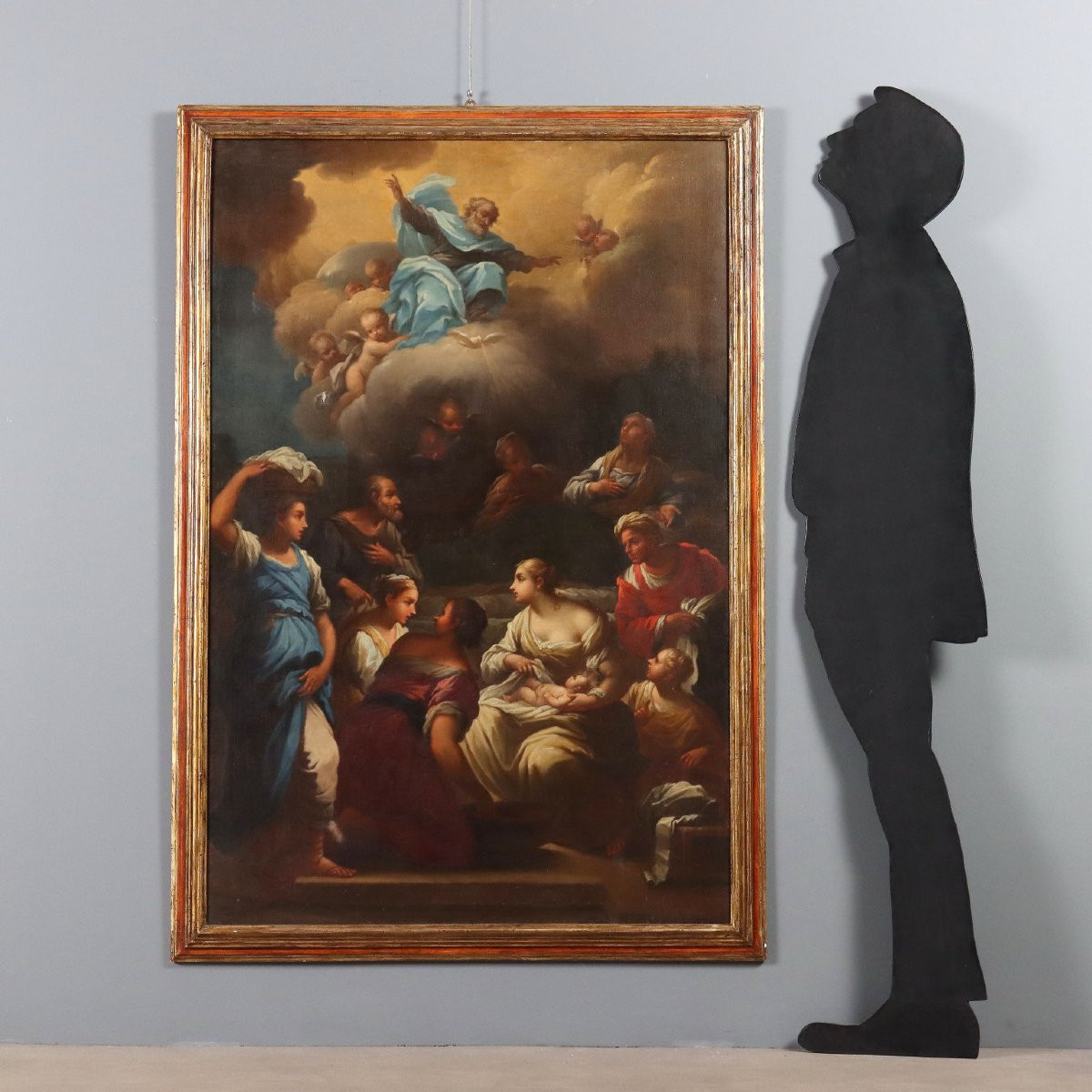 Dipinto La Nascita di Maria Vergine  XVIII Secolo-photo-2