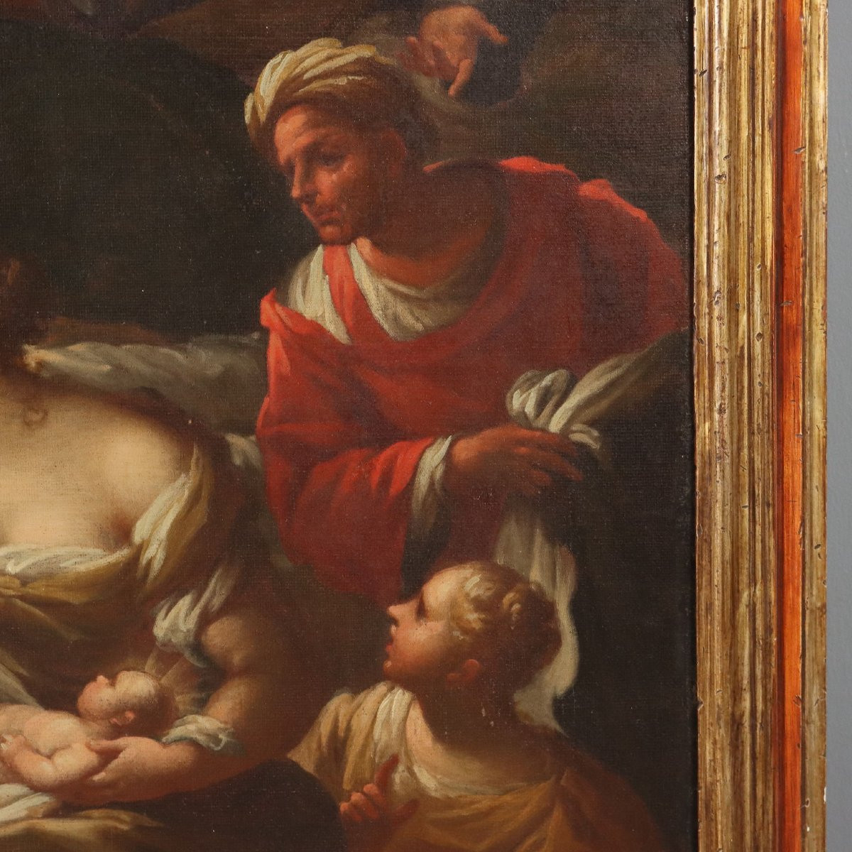 Dipinto La Nascita di Maria Vergine  XVIII Secolo-photo-3