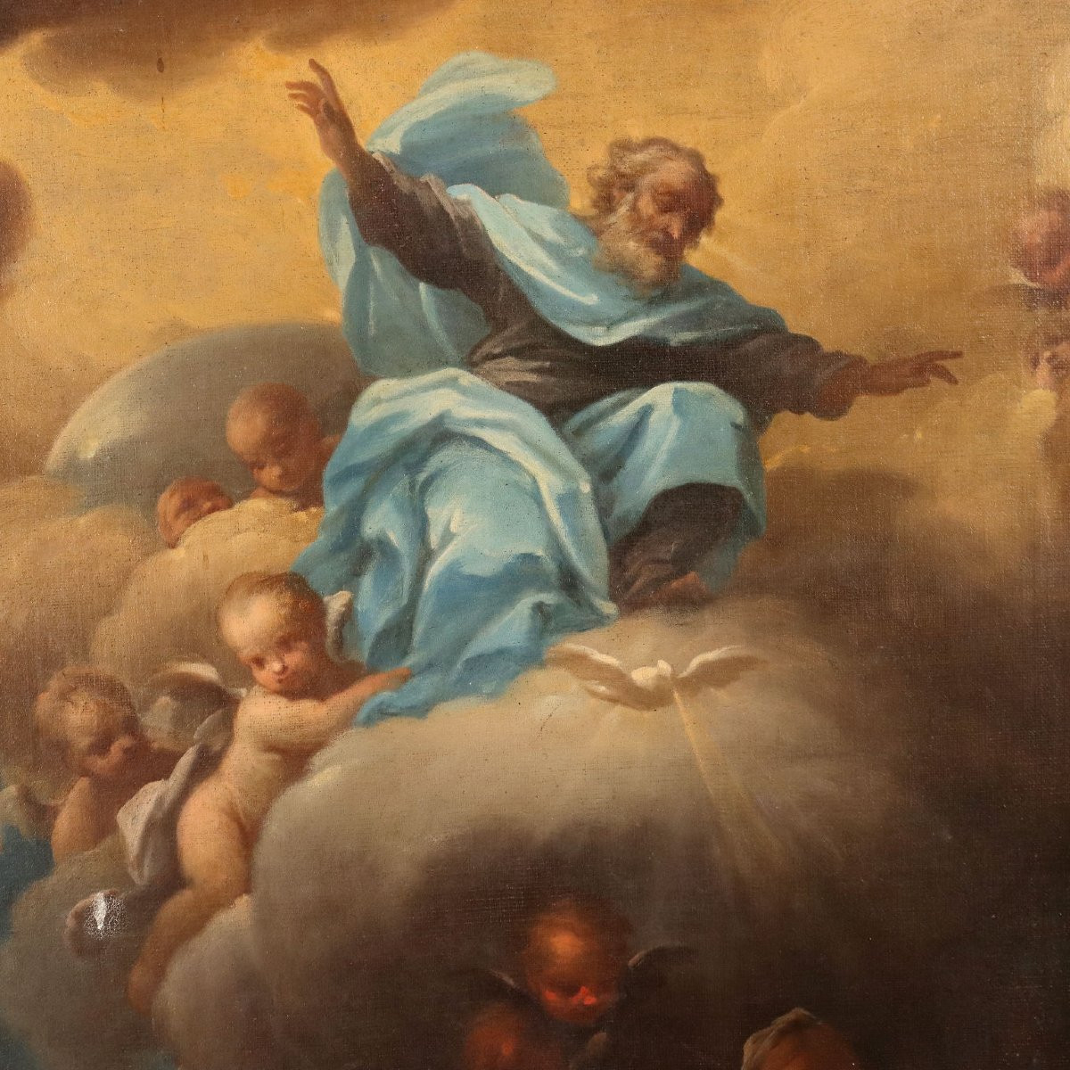 Dipinto La Nascita di Maria Vergine  XVIII Secolo-photo-4