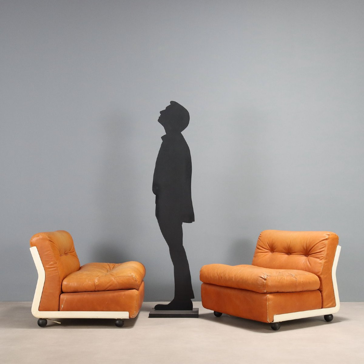 Due Poltrone 'Amanta' di Mario Bellini Produzione B&B Italia Anni 70-photo-2