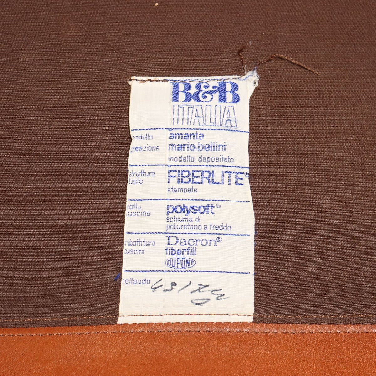 Due Poltrone 'Amanta' di Mario Bellini Produzione B&B Italia Anni 70-photo-3