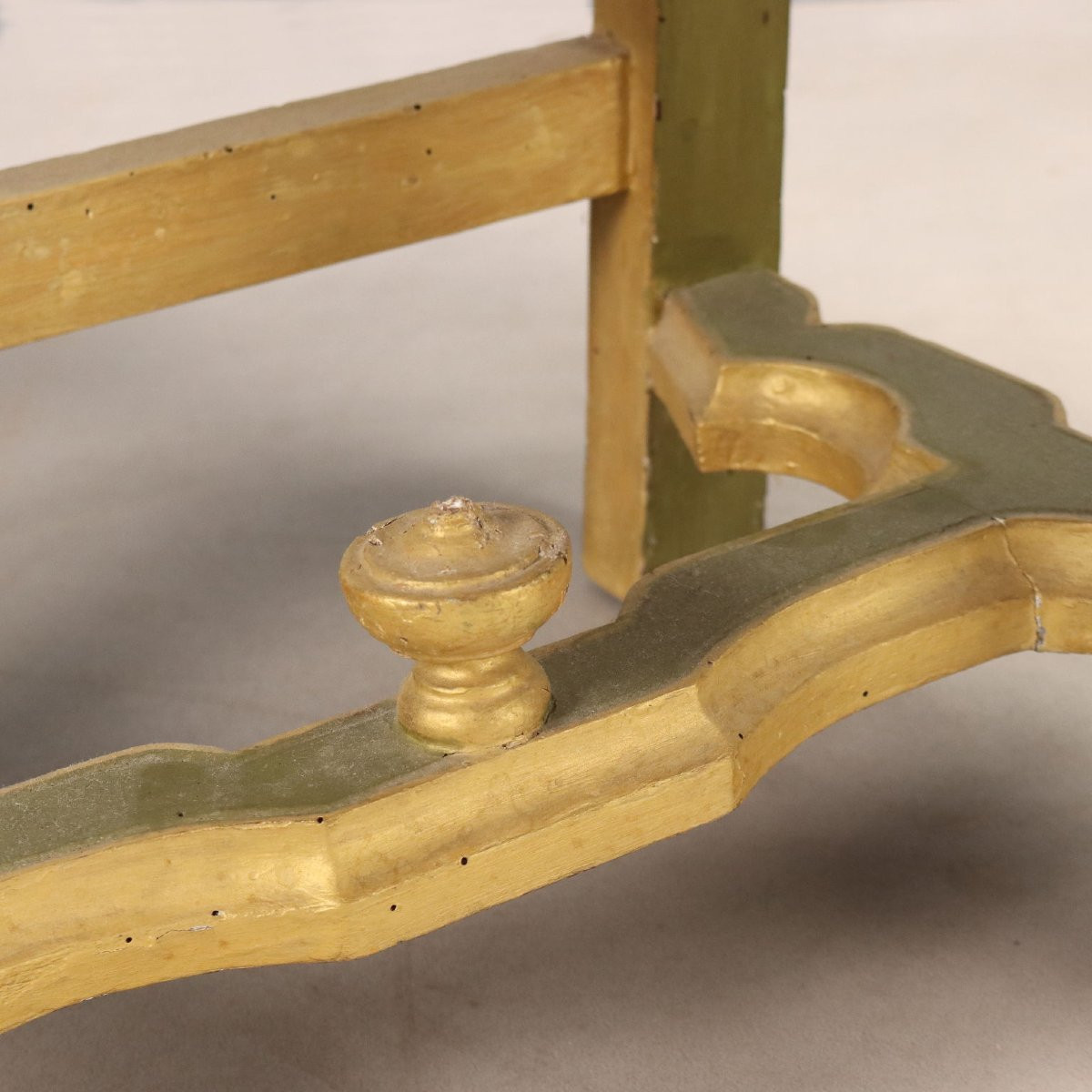 Gruppo di dieci Poltroncine Barocche Laccate e Dorate Italia XVIII Secolo-photo-6