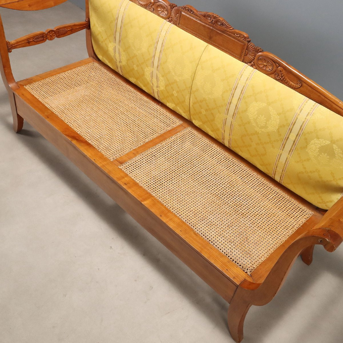 Divano Luigi Filippo in Ciliegio Italia Metà XIX Secolo-photo-5