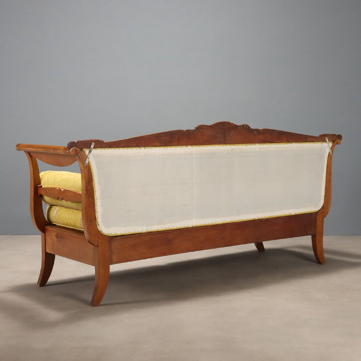Divano Luigi Filippo in Ciliegio Italia Metà XIX Secolo-photo-6